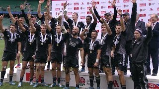 HIGHLIGHTS Double celebration for All Blacks Sevens in London [upl. by Towbin416]