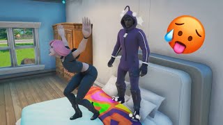 Fortnite Roleplay THE SUS BABYSITTER MY DAD LEFT A Fortnite Short Film [upl. by Kamilah826]