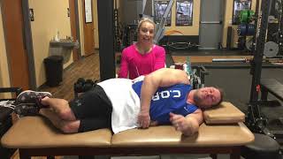 Dry needling the Quadratus Lumborum CORE physical therapy Omaha [upl. by Eenaej]