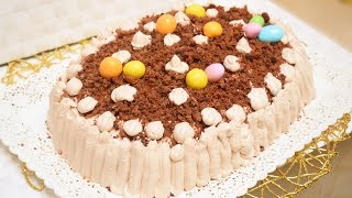 TORTA UOVO DI PASQUA AL CIOCCOLATO  EASTER EGG CAKE WITH CHOCOLATE [upl. by Vivie]