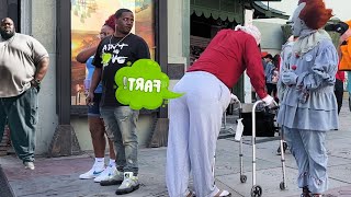 Bad Grandpa Farts On People in The Hood Of Hollywood These Streets Aint Safe from Grandpa [upl. by Adair775]