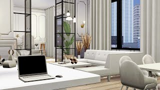 Luxury Parisian Apartment • The Sims 4 • No CC  Speed Build [upl. by Choong336]