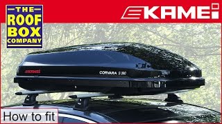 KAMEI  Roof box  Corvara S  How to fit [upl. by Nysa]