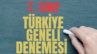 7 SINIF MOZAİK YAYINLARI TÜRKİYE GENELİ2 DENEMESİ [upl. by Einreb]