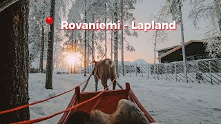 Renas do Pai Natal 4K 🦌 Santa Claus Village  Rovaniemi Lapland 2023 🎅🏼 [upl. by Elram32]