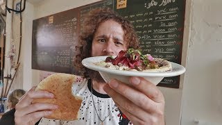 Probando comida callejera en ISRAEL 🇮🇱 [upl. by Acimaj]