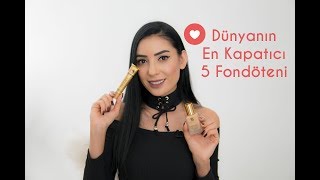 Dünyanın En Kapatıcı 5 Fondöteni 💄 👍 [upl. by Notsud52]