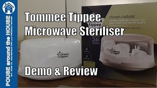 Tommee Tippee Microwave Steriliser Demo amp Review How to use Steam Seriliser Closer to nature [upl. by Jaeger]