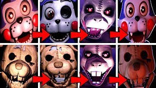 ALL FNAC 1 2 3 R JUMPSCARES No Delay [upl. by Gnos528]