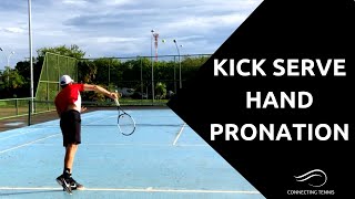 Tennis Kick Serve Hand Pronation Progression  5 Drills  Connecting Tennis [upl. by Yrtua]