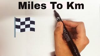 How to Convert Miles to KM in 3 Seconds  Easy Way [upl. by Oringa]