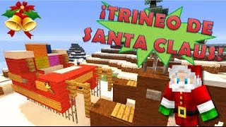 MINECRAFT COMO HACER EL TRINEO DE SANTA [upl. by Nallek577]