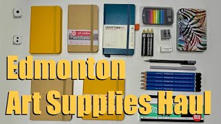 Edmonton Art Supplies Haul  The Paper and The Print  Delta Art amp Drafting Supplies [upl. by Lewej]