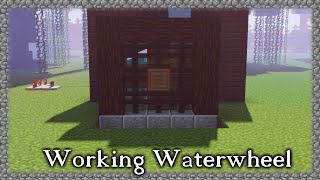 Gundahar Tutorials  Moving Waterwheel  Minecraft [upl. by Notsla]