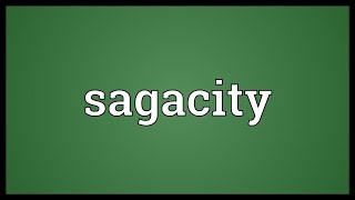 Sagacity Meaning [upl. by Aehsel337]