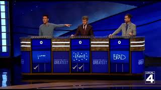 That Time on quotJeopardyquot James Holzhauer Knows Brad Rutters Score  Memestagram [upl. by Genevieve610]