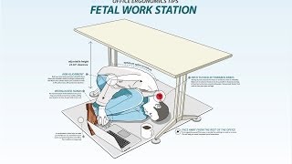 More Office Workers Switching To Fetal Position Desks [upl. by Middle]