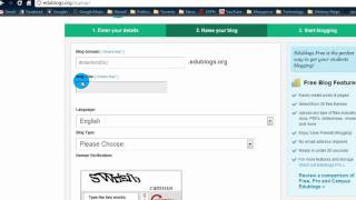 Edublogs  Part 1 Creating the blog [upl. by Nath]