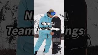 【レビュー】ナイトロNitro T1 とチームTeam binding のレビュー スノーボード snowboarding [upl. by Nonnair]