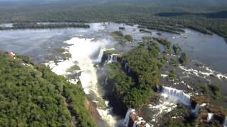 Vista aerea Cataratas Iguazu  Iguazu Falls from air  HD [upl. by Einohpets432]