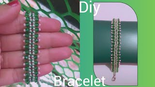 How to make bracelet with beadsjewelry making at home braceletmaking diy [upl. by Masson]