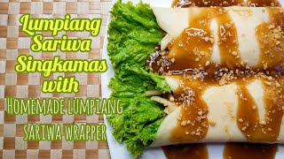 Lumpiang Sariwa Singkamas with Homemade Lumpiang Sariwa Wrapper [upl. by Yreme]