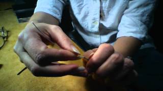 How to use a burr cup and how to file wire ends for jewelry making [upl. by Enoved]