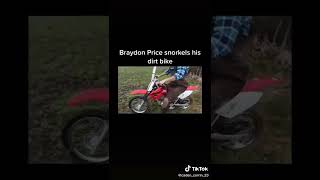 Braydon Price Snorkles Pit Bike [upl. by Notned]