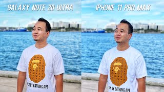 Galaxy Note 20 Ultra vs iPhone 11 Pro Max Camera Test Comparison [upl. by Nostrebor]