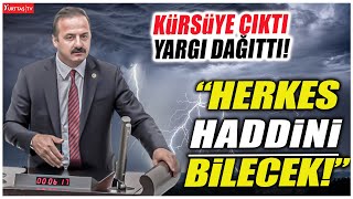 Yavuz Ağıralioğlu çıktı kürsüye herkese yargı dağıttı quotHerkes haddini bilecekquot [upl. by Primalia]