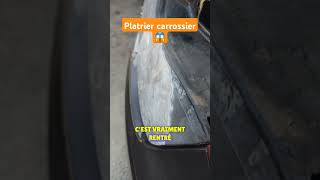 Platrier en carrossier 😱 Regarde ce quon a retrouver dérrière les 5 cms de mastic quen pense tu [upl. by Sinnelg]