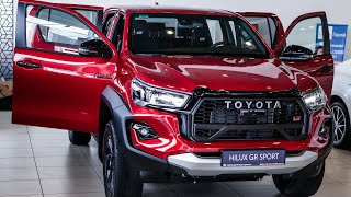 2025 Red Toyota Hilux GR Sport  in depth Walkaround 4K [upl. by Aynotak]