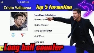 Cristo valbuena best formation for long ball counter long ball counter formation [upl. by Azilem]