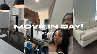 moving out series ep 2  move in day empty apartment tour first night etc [upl. by Arremat674]