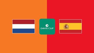 Netherlands vs Spain Tennis Live  Watch Davis Cup Quater Final 2024 [upl. by Lunseth]