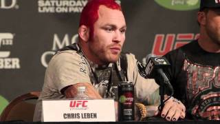 Chris Leben UFC 132 PreFight Presser [upl. by Idnek363]