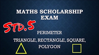 How to Learn Perimeter  Triangle Square Rectangle  std 5 [upl. by Baum632]