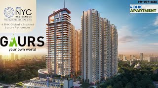 Gaur NYC Residences WAVE CITY NH24 Ghaziabad  Complete Info About Price List amp Project 9990773438 [upl. by Nhguavad]