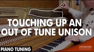 Piano Tuning  Touching Up An Out Of Tune Unison I HOWARD PIANO INDUSTRIES [upl. by Ilonka457]