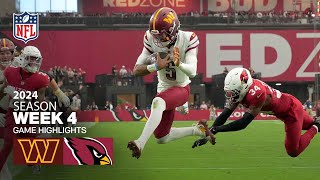 Washington Commanders vs Arizona Cardinals Game Highlights  NFL 2024 Season Week 4 [upl. by Encrata]