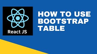 6  React Bootstrap Table  How to use Bootstrap Table in React JS [upl. by Bolling95]