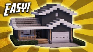 Minecraft How To Build A Suburban House Tutorial 2 [upl. by Frodine]