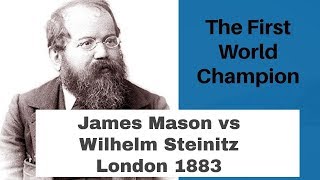 Queens pawn Mason variation Steinitz Countergambit  Epic and historic  Mason vs Steinitz 1883 [upl. by Annahsirhc]