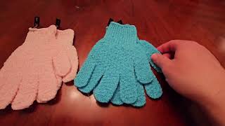 Review of exfoliating body scrub gloves [upl. by Zerelda640]