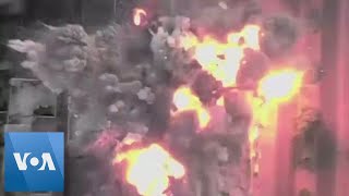 Israel Releases Footage of Night Attacks Across Gaza  VOA News [upl. by Siffre]