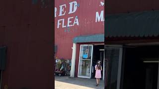 Antique Shopping Red Shed Flea Market Muskogee Oklahoma sewing crochet flosstube vintage [upl. by Arymat171]