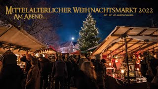 Mittelaltermarkt zur Weihnachtszeit am Abend in Siegburg 2022 [upl. by Ryter]