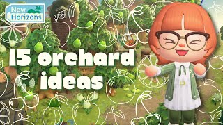 I Found 15 BEAUTIFUL Orchard Ideas for Your Animal Crossing Island [upl. by Illek]