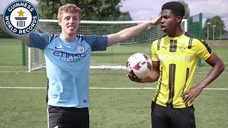 Beating WROETOSHAW Football Challenge World RECORD with ChrisMD [upl. by Aneelahs]