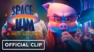 Space Jam A New Legacy  Exclusive quotPorky Pig Rapquot Clip 2021 LeBron James Don Cheadle [upl. by Blankenship]